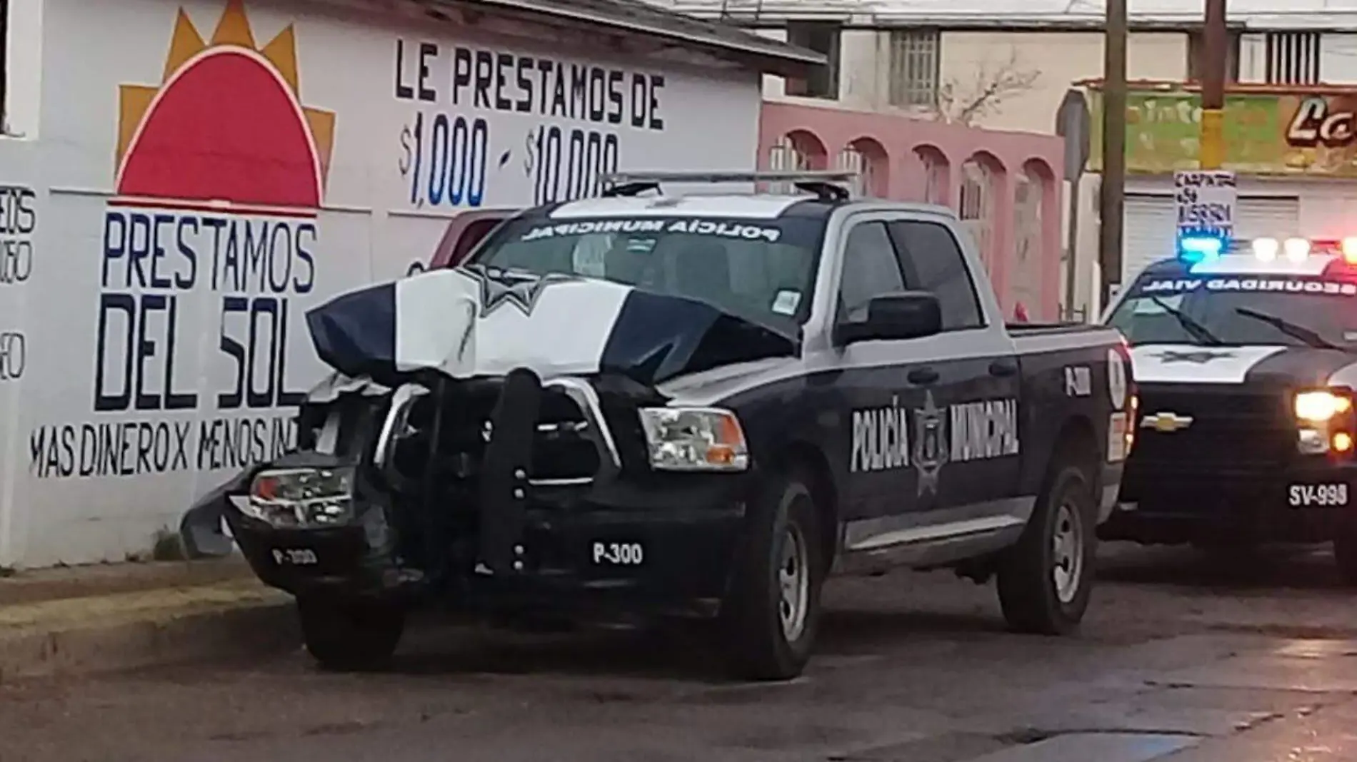 policias municipales choque